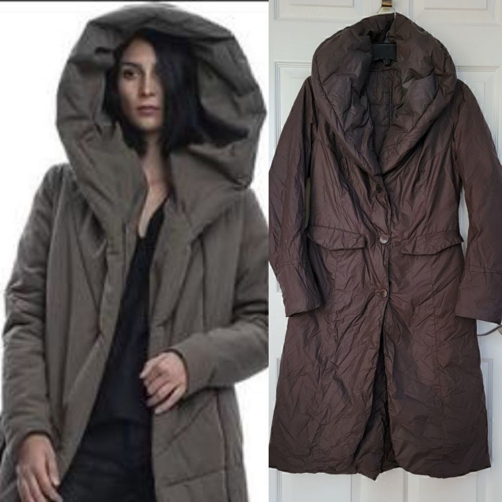 ADD Brown Down Puffer Long Coat 6